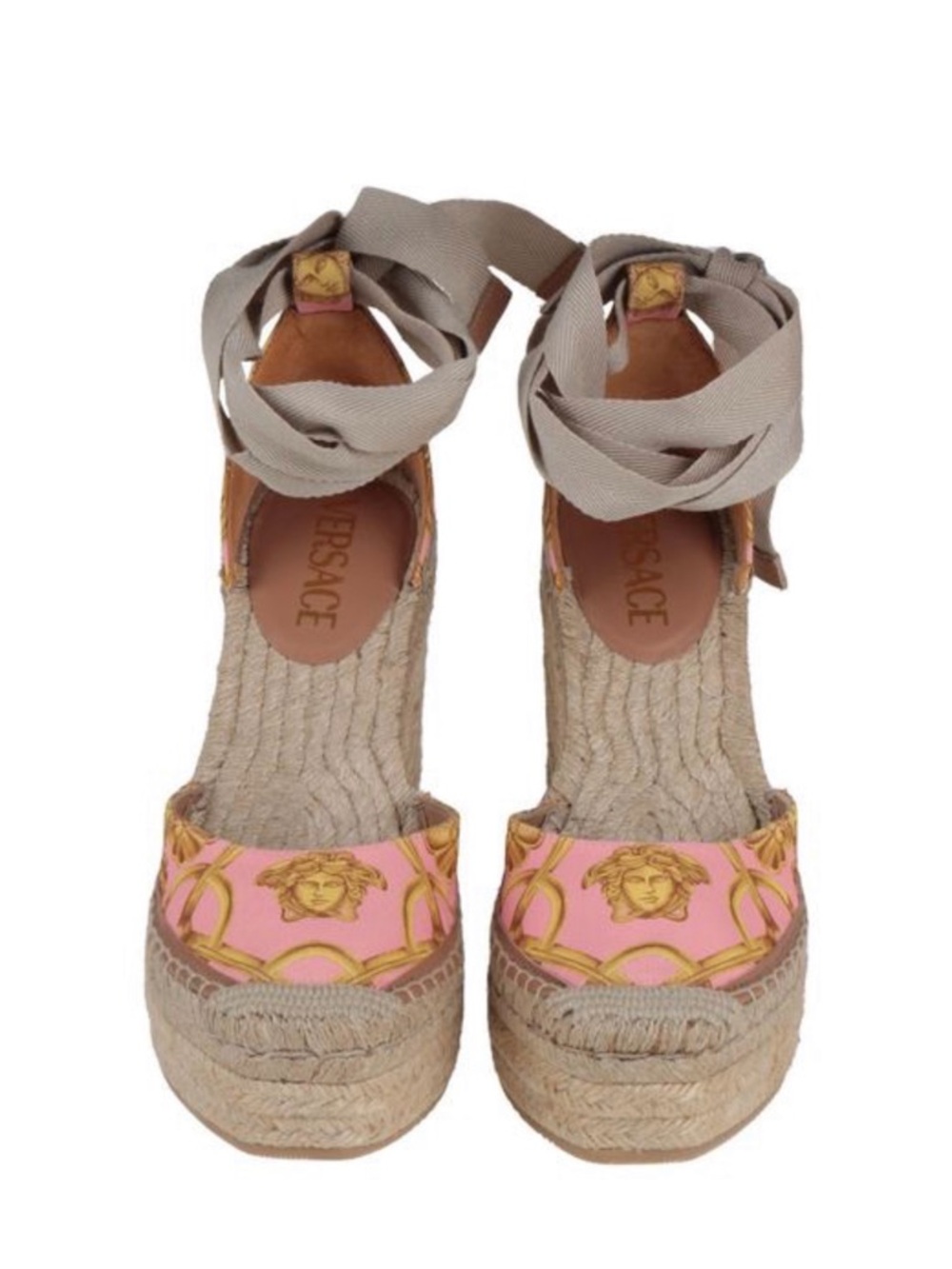 VERSACE ✨Espadrille Wedge Sandal sz 40.5